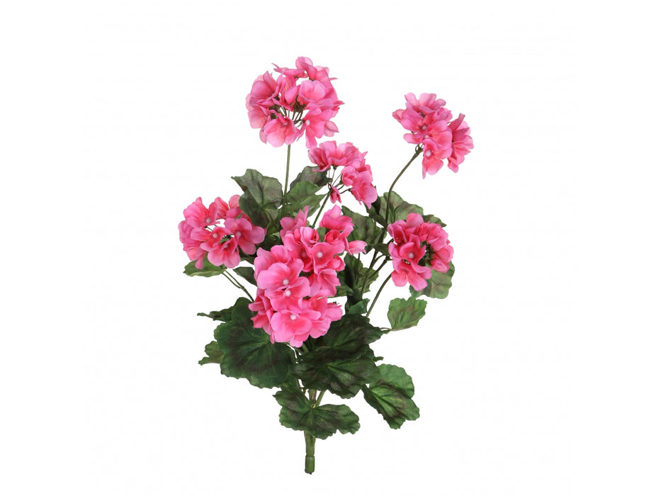 Geranio Artificiale cespuglio Rosa 54 cm