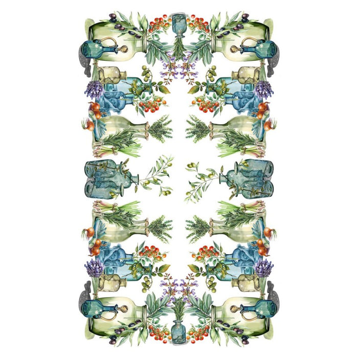 Tovaglia Cotone Digitale Herbs  150x180 cm