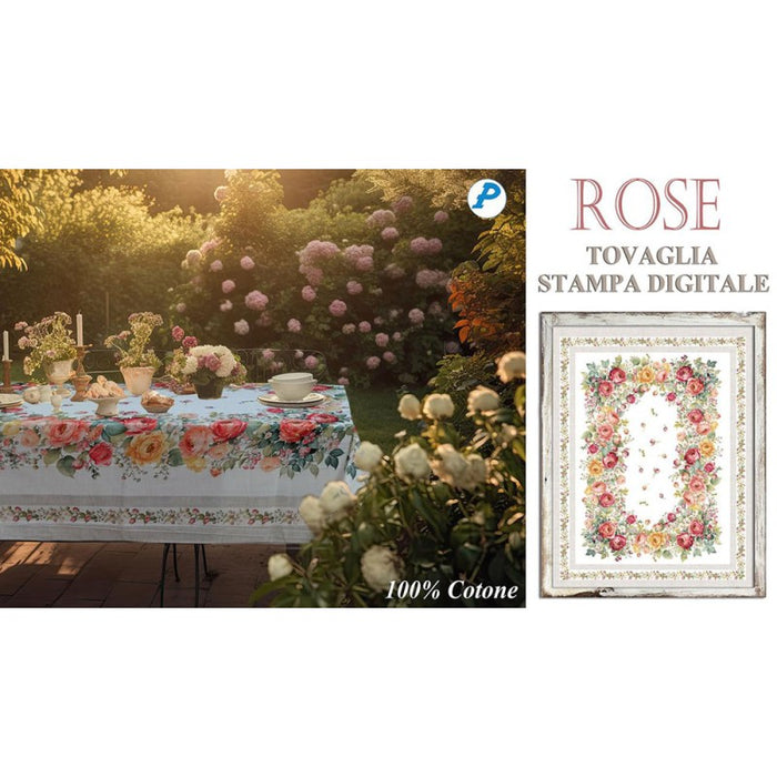 Tovaglia Rose 140x185 cm 100% Cotone