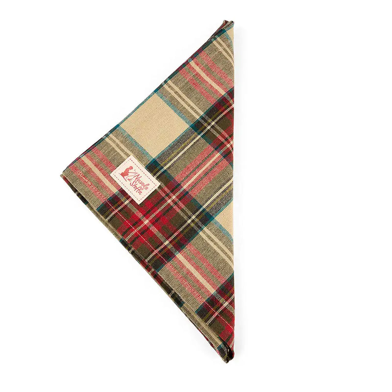 Tovagliolo Natalizio Tartan in Cotone 42×42 cm – Vintage Toys Nuvole di Stoffa
