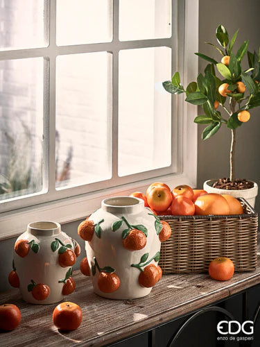 Orange Amphora Vase -Edg