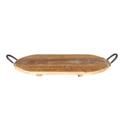 vassoio grande  49x29x2 cm Marrone Legno - Arredo Casa da Sogno