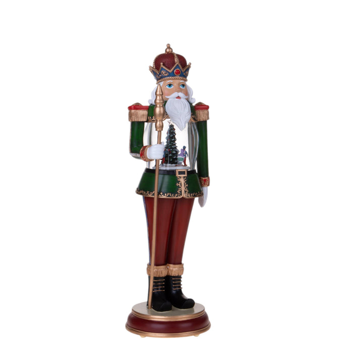 Schiaccianoci Re con LED, Movimento e Musica – 46 cm