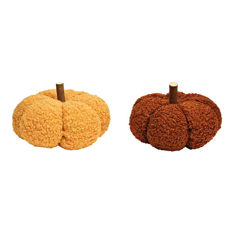 Fabric pumpkin 23x14x23 cm
