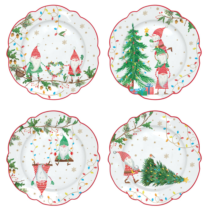 SET 4 PIATTI DESSERT 20 CM READY FOR CHRISTMAS - Arredo Casa da Sogno
