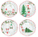 SET 4 PIATTI DESSERT 20 CM READY FOR CHRISTMAS - Arredo Casa da Sogno