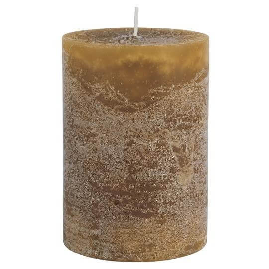 Candela In Cera Rustica Senape H 10 Cm Ib Laursen - Arredo Casa da Sogno