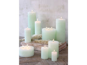 Candela in cera verde H 60 cm Chic Antique - Arredo Casa da Sogno