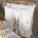 Federa cuscino in cotone con motivo coniglio -Rustic bunny - Arredo Casa da Sogno