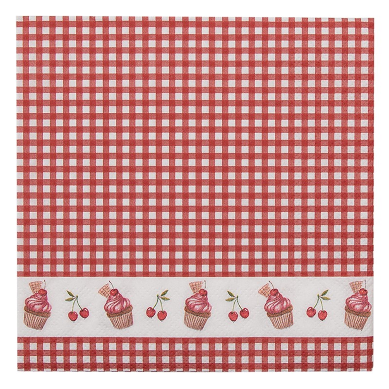Tovagliolo di carta a quadretti con motivo dolci set da 2 pezzi - Arredo Casa da Sogno