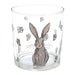 Bicchiere in vetro con motivo coniglio set di 6 -rustic bunny - Arredo Casa da Sogno