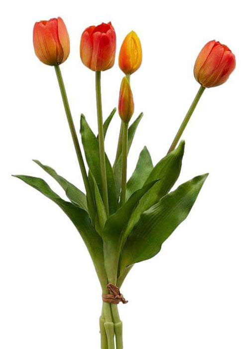 Mazzo Tulipani Artificiali Arancione