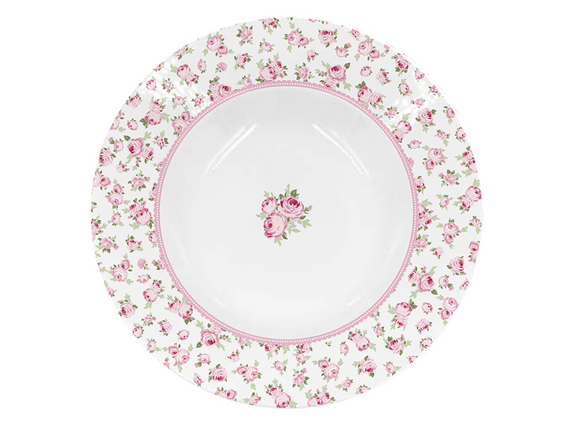 Piatto fondo in porcellana tiny flowers  22 cm isabelle rose - Arredo Casa da Sogno